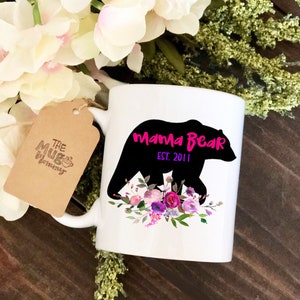 Mama Bear Mug, Mom Coffee Mug, Mama Bear Coffee Mug, Papa Bear Mug, Papa Bear Coffee Cup, Travel Mug, Sayings Mug, Custom Mug, Mom Mug,