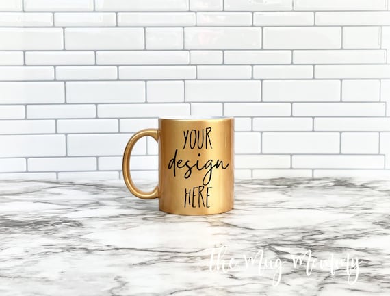 Gold Custom Coffee Mug, Silver Custom Mug, Custom Gold Mug, Custom Silver Mug, Coffee Cup, Coffee Mug, Design Your Own Mug, Personalized Mug