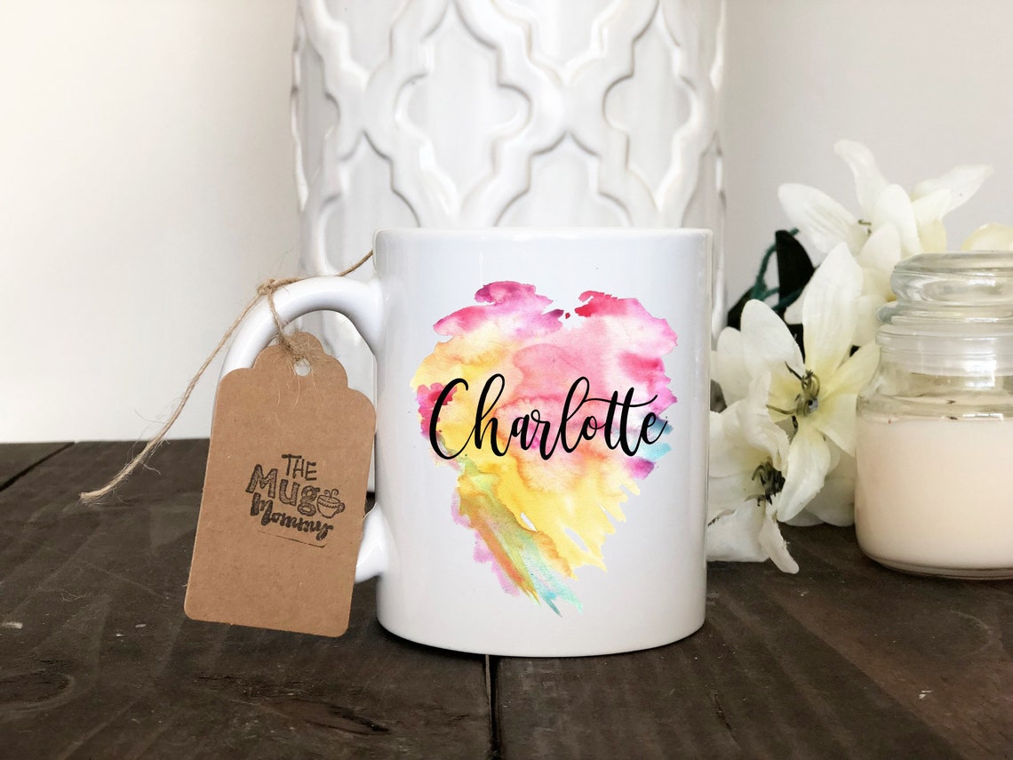 Watercolor Mug Custom Watercolor Coffee Mug Custom | Etsy