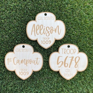 Personalized Troop Signs ~ Perfect Size for Bridging Gift, Ornament, Insta Prop