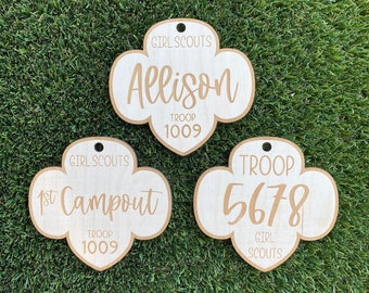 Personalized Troop Signs ~ Perfect Size for Bridging Gift, Ornament, Insta Prop