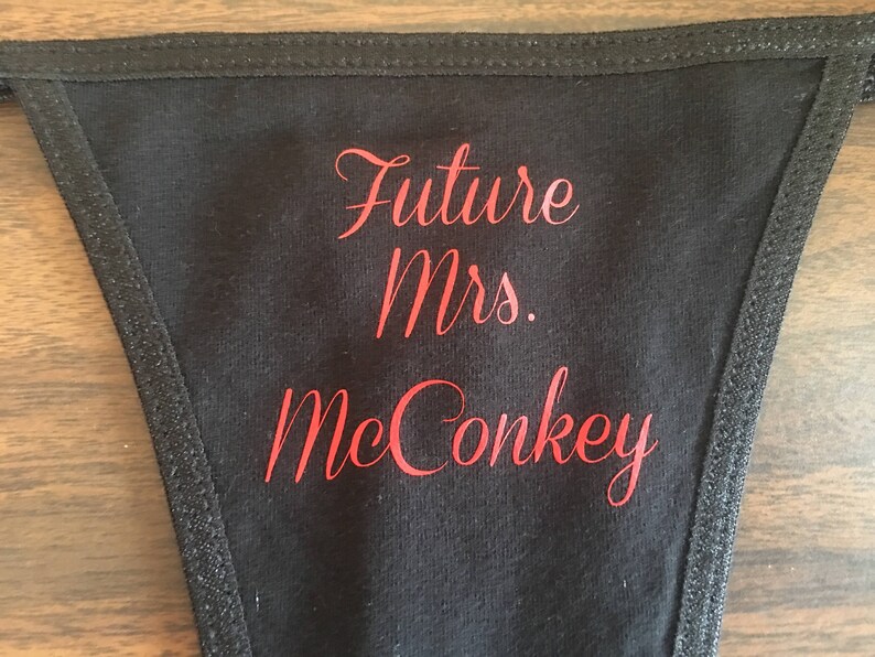 Panties Engagement Panties Future Mrs Personalized Thong Underwear Custom Panties Future Mrs