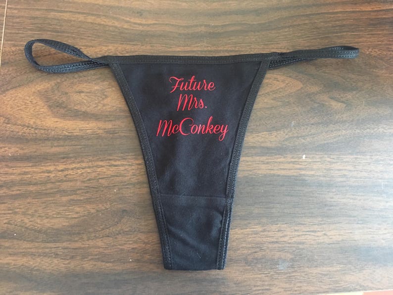 Panties Engagement Panties Future Mrs Personalized Thong Underwear Custom Panties Future Mrs