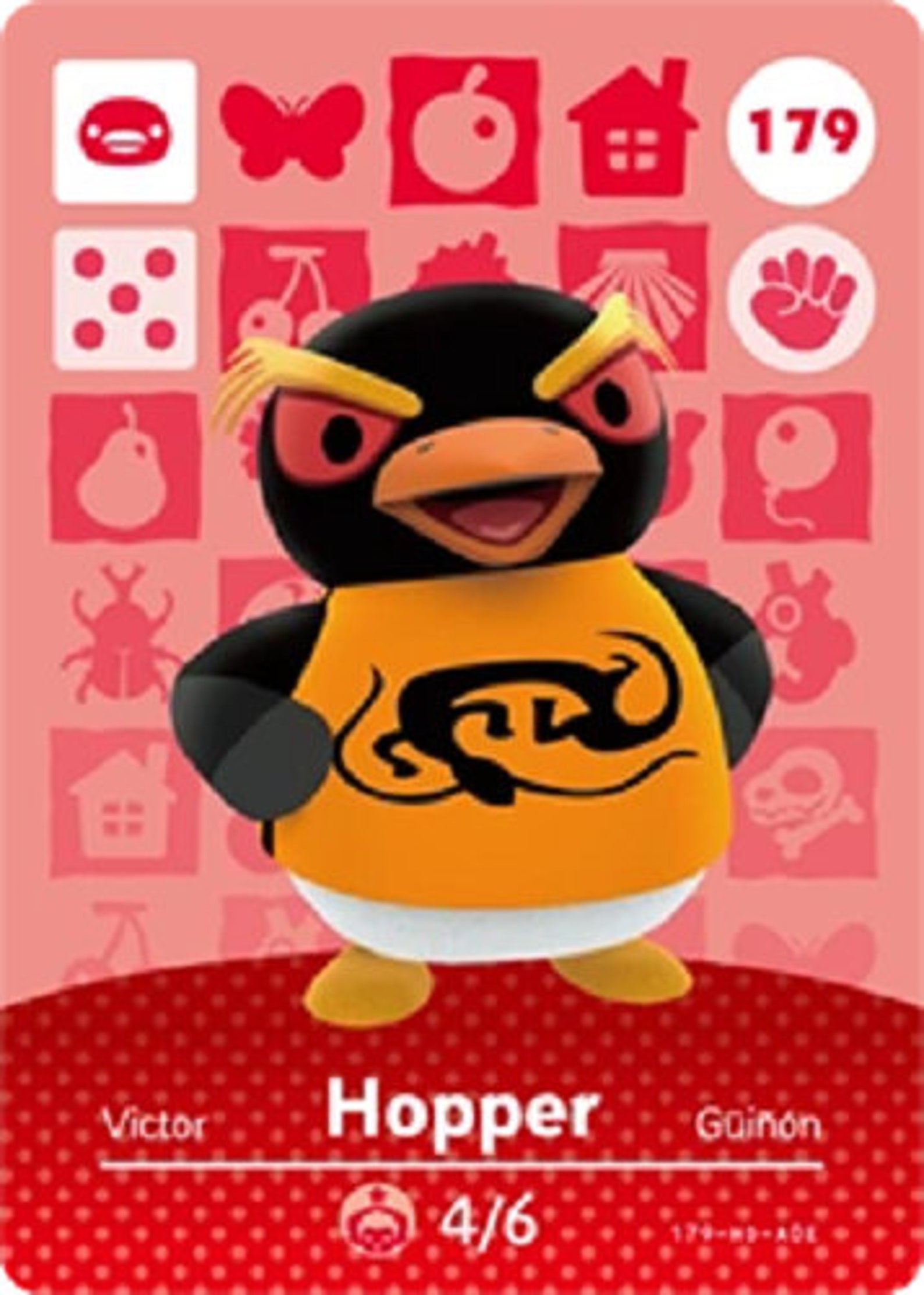 ACNH Hopper Amiibo Card Animal Crossing Etsy