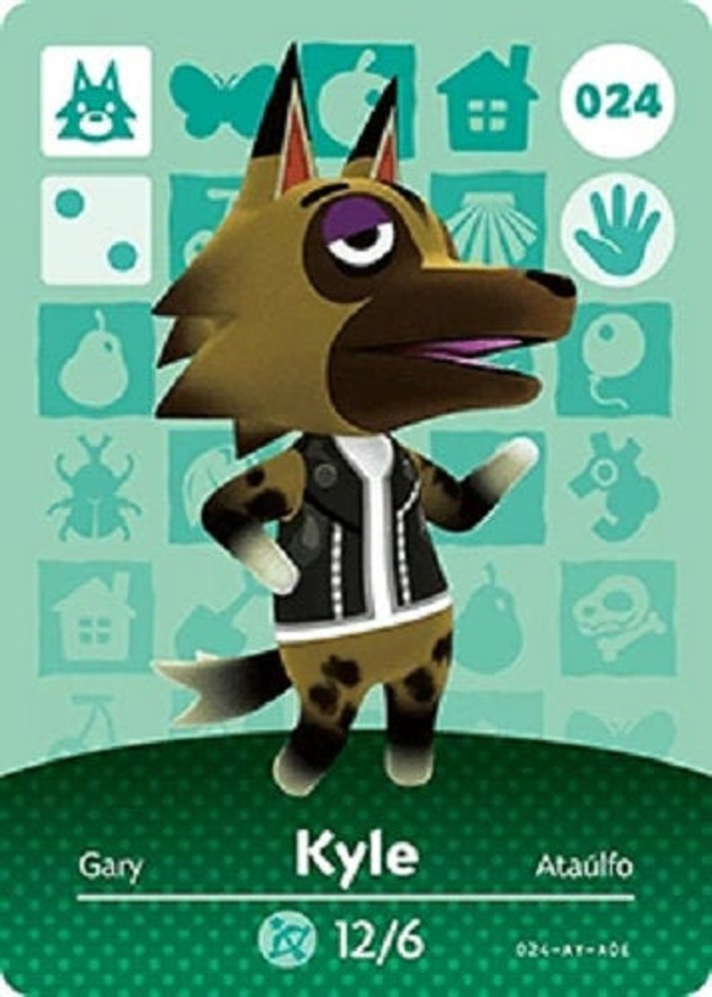ACNH Kyle Amiibo Card Animal Crossing | Etsy