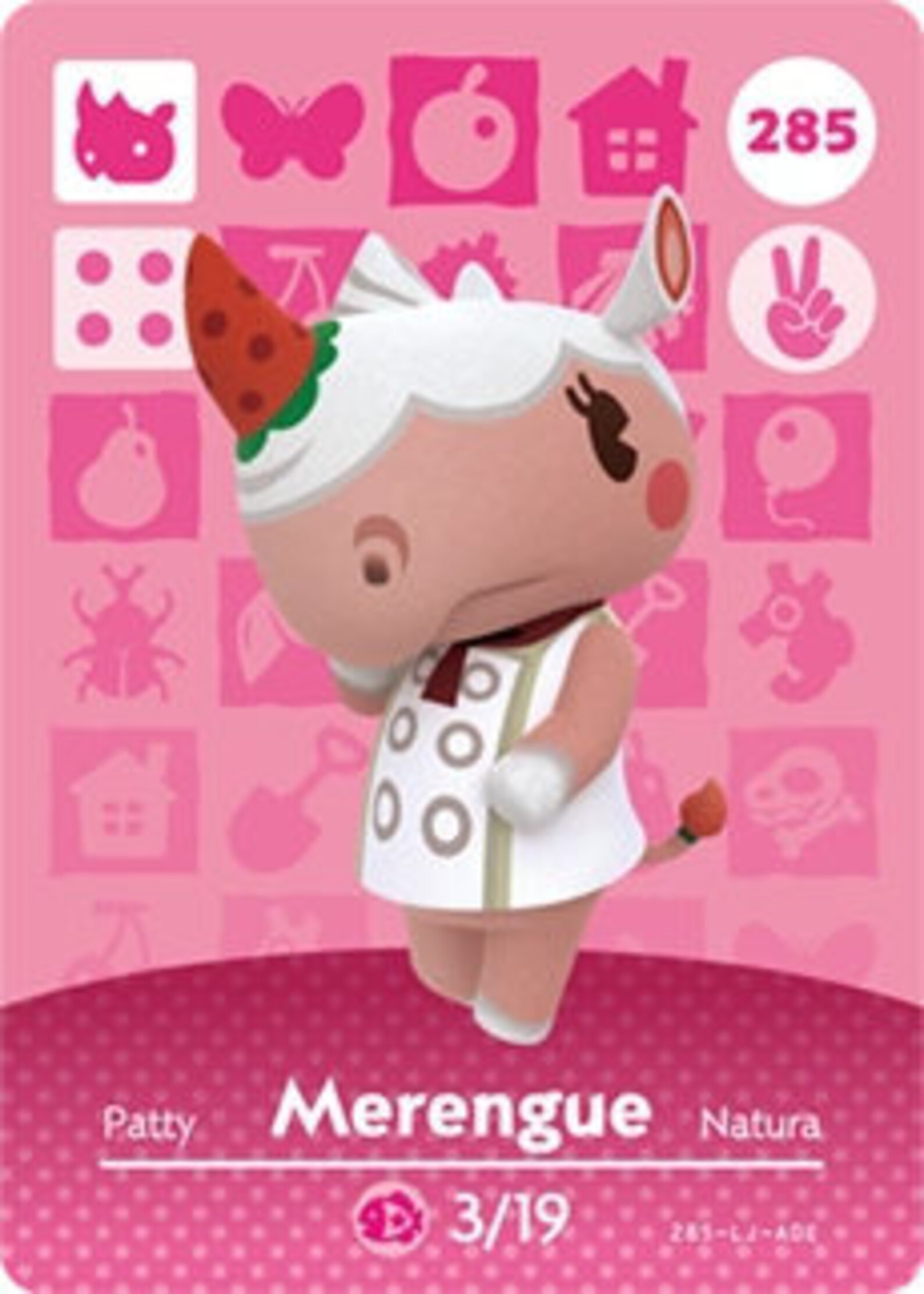 ACNH Merengue Amiibo Card Animal Crossing Etsy