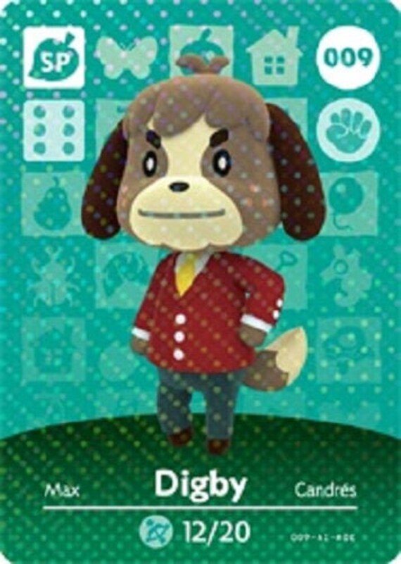 ACNH Digby Amiibo Card Animal Crossing | Etsy