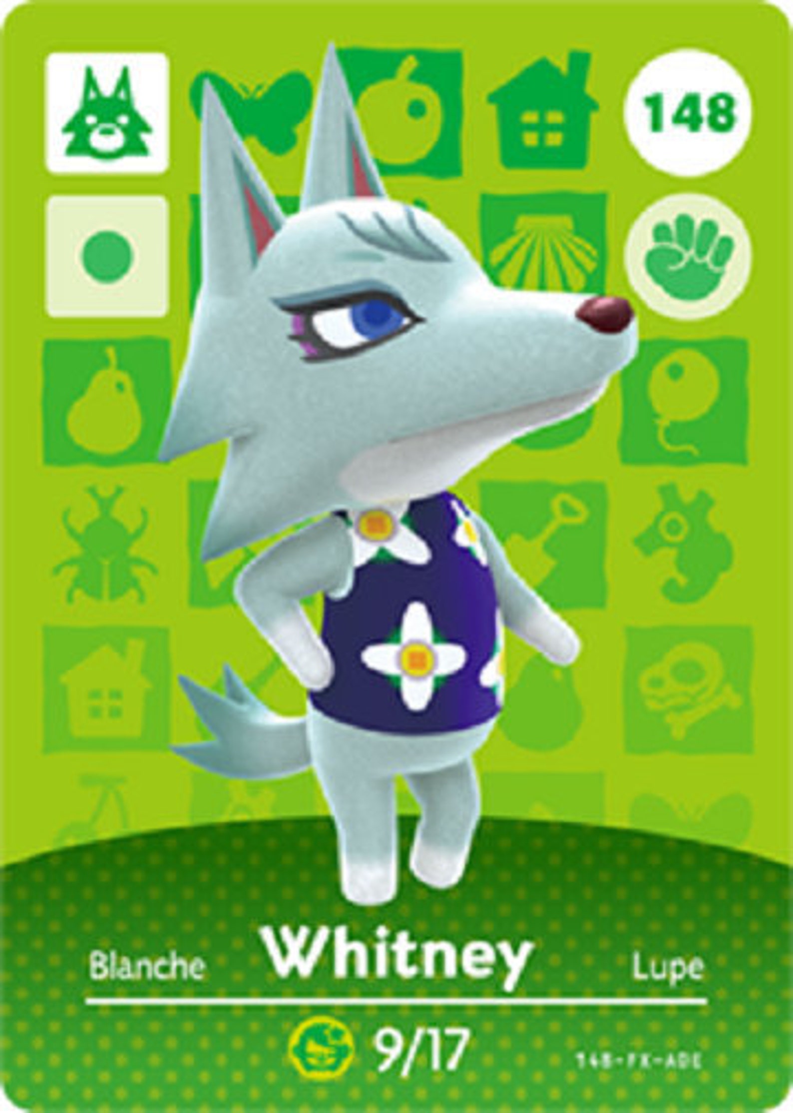 ACNH Whitney Amiibo Card Animal Crossing | Etsy