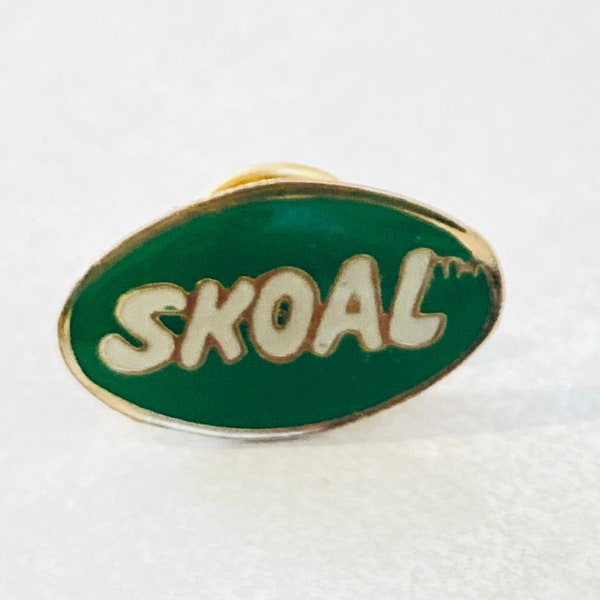 Vintage SKOAL Tobacco Logo Lapel Pin, Enamel Pin, Pinback, 70s, 80s, Budweiser, Camel, Marlboro, Nascar