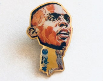 Vintage PENNY HARDAWAY Lapel Pin, Hat Pin, Enamel Pin, NBA Pin Back , Shaq, Orlando Magic, Anfernee, Basketball, Pinheads, 1995
