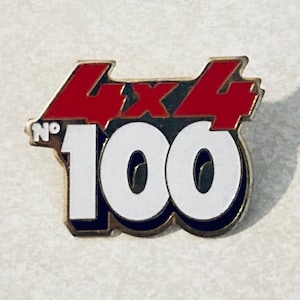 Vintage 4x4 Automobile Lapel Pin, Enamel Pin, Pinback, Hat Pin, Classic Car, Jeep, Truck, Suv, 80s, Chevy, Bigfoot, No 100