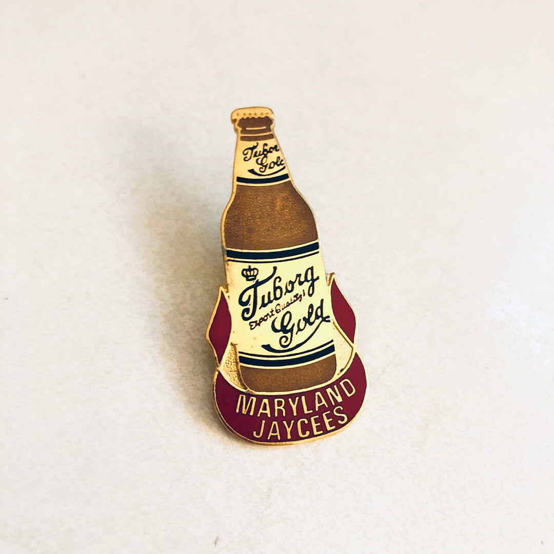 Buy Vintage Tuborg Gold Beer Bottle Lapel Pin Enamel Pin Online In India Etsy