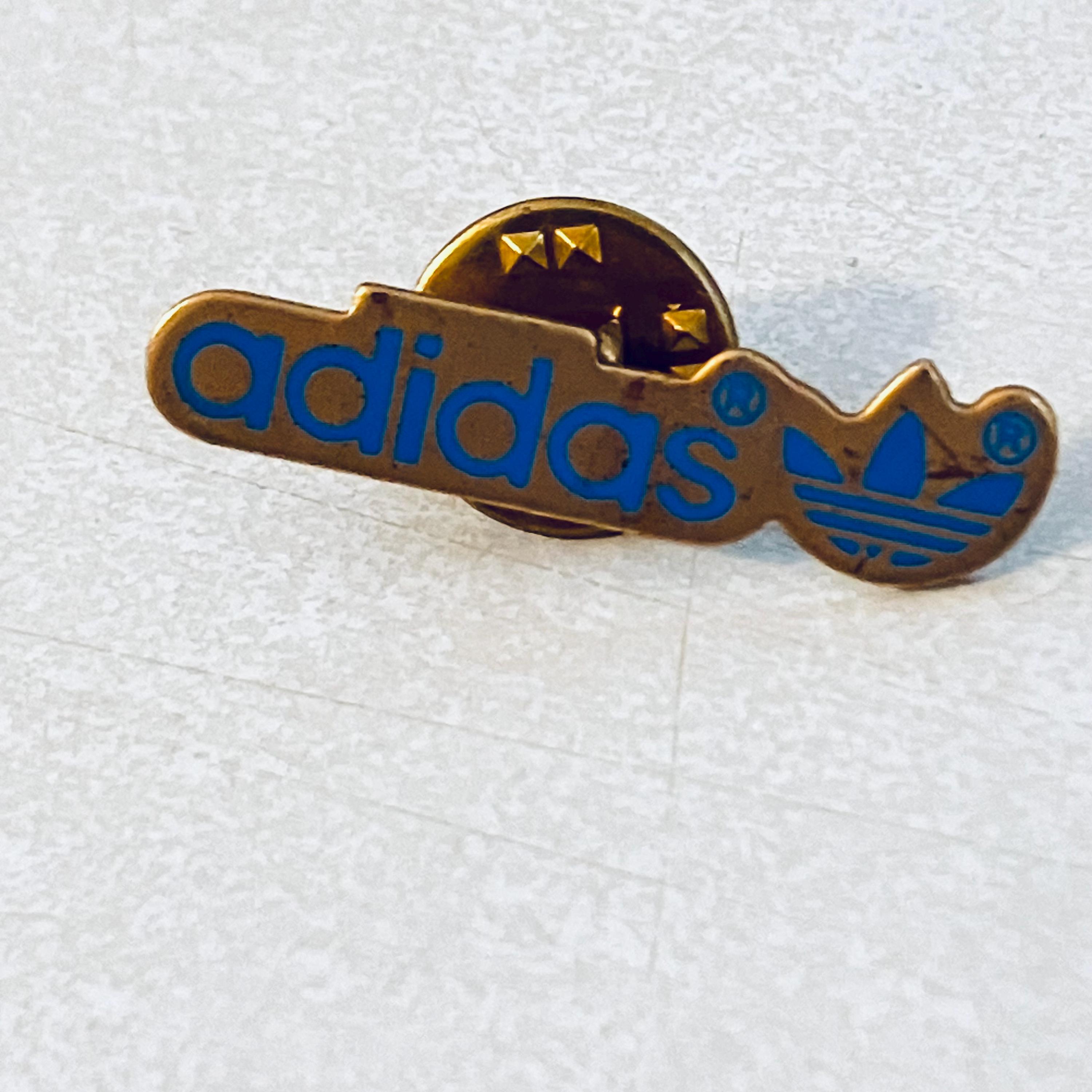 Vintage ADIDAS Logo Lapel Pin, Hat Pinback, Enamel, Badge, Jordan