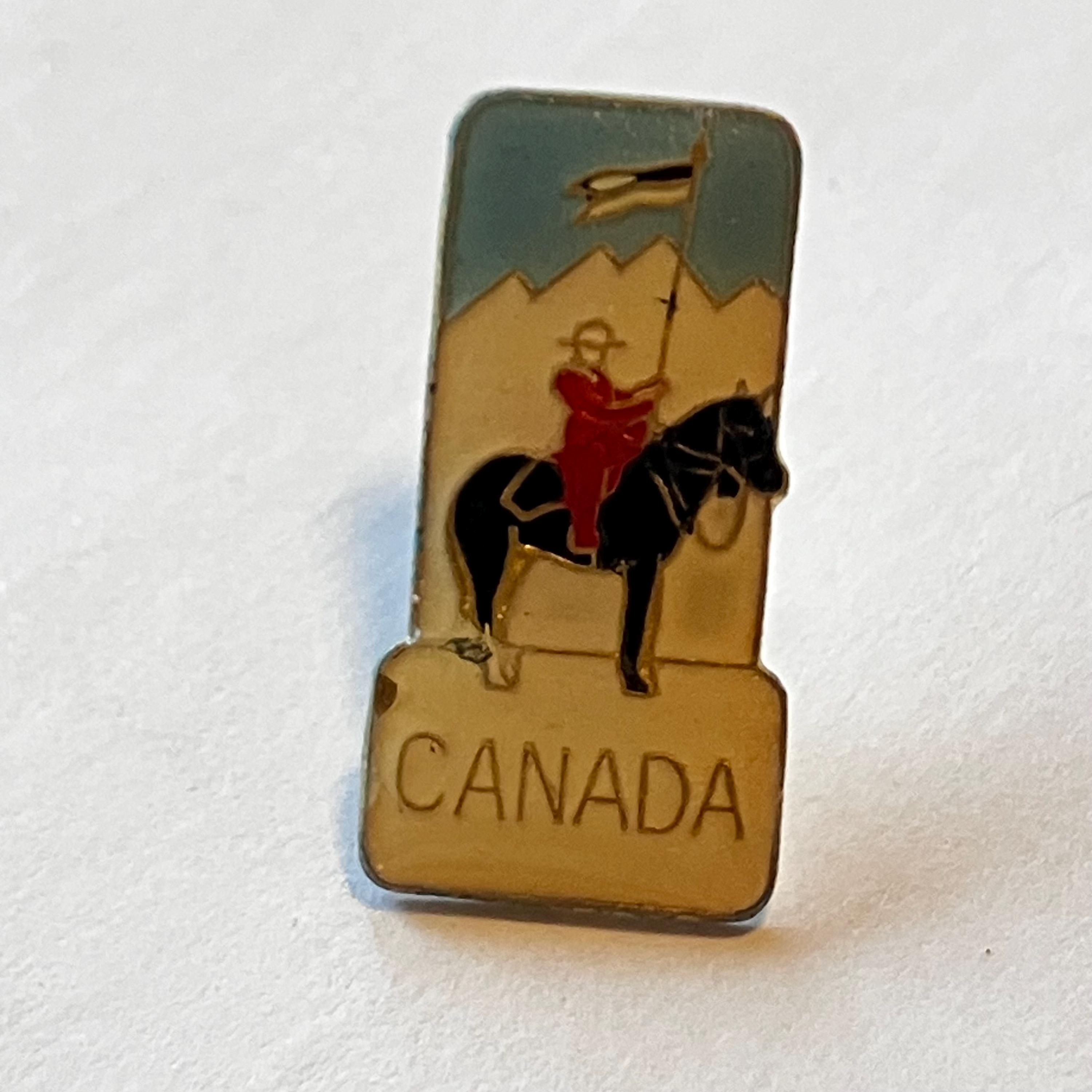 Toronto Pin Vintage CANADA Mountie Lapel Pin, Enamel, Pin Back, Hat Pin, Canada ...