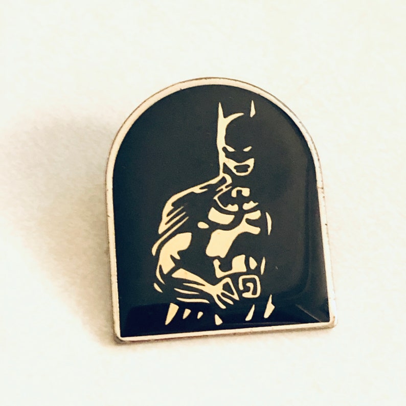 Vintage BATMAN Lapel Pin Enamel Pin Pinback Hat Pin DC | Etsy
