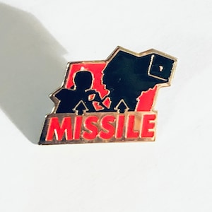 Vintage FILM MOVIE CAMERA Lapel Pin, Enamel Pin, Pin back, Hat Pin, 90s, Film, Universal, Hollywood, Sundance, Missile