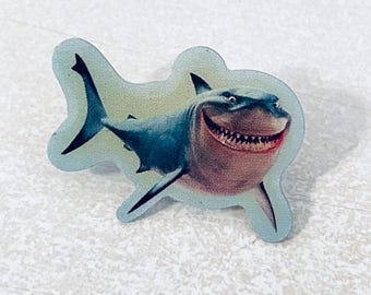 Vintage BRUCE The Shark Finding Nemo Lapel Pin, Enamel Pin, Pinback, Hat Pin, Mickey Mouse, Disney, Pixar