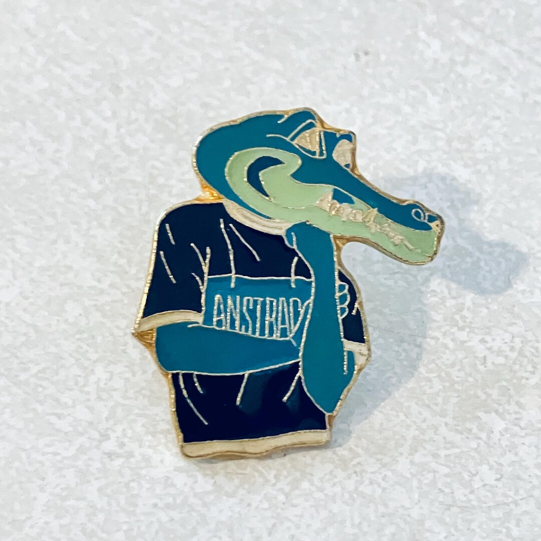 Vintage Cool Chill ALLIGATOR French Lapel Pin, Enamel Pin, Pinback ...