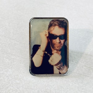 Vintage SERGE GAINSBOURG French Pin, Enamel Pin, Lapel, Hat, Pinback, Music, Melody Nelson, Jane Birkin