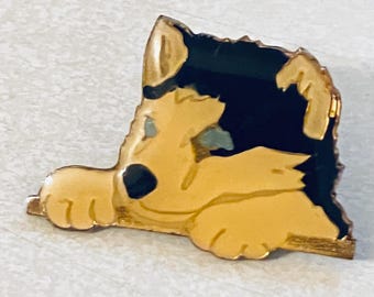 Pin vintage de perro husky siberiano, pin esmaltado, pinback, pin para sombrero, años 80, cachorro, setter, raza pura, dóberman