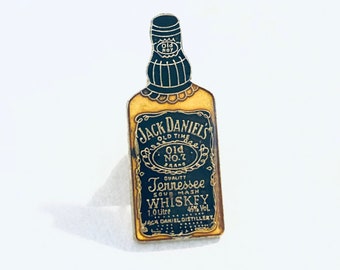 Jack Daniels Tennessee Whiskey  Biker Enamel Pin Badge 