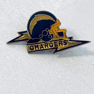Vintage CHARGERS NFL Helmet Lapel Pin, Enamel Pin, Pinback, Hat Pin, Football, 70s, 80s, California, San Diego, Los Angeles