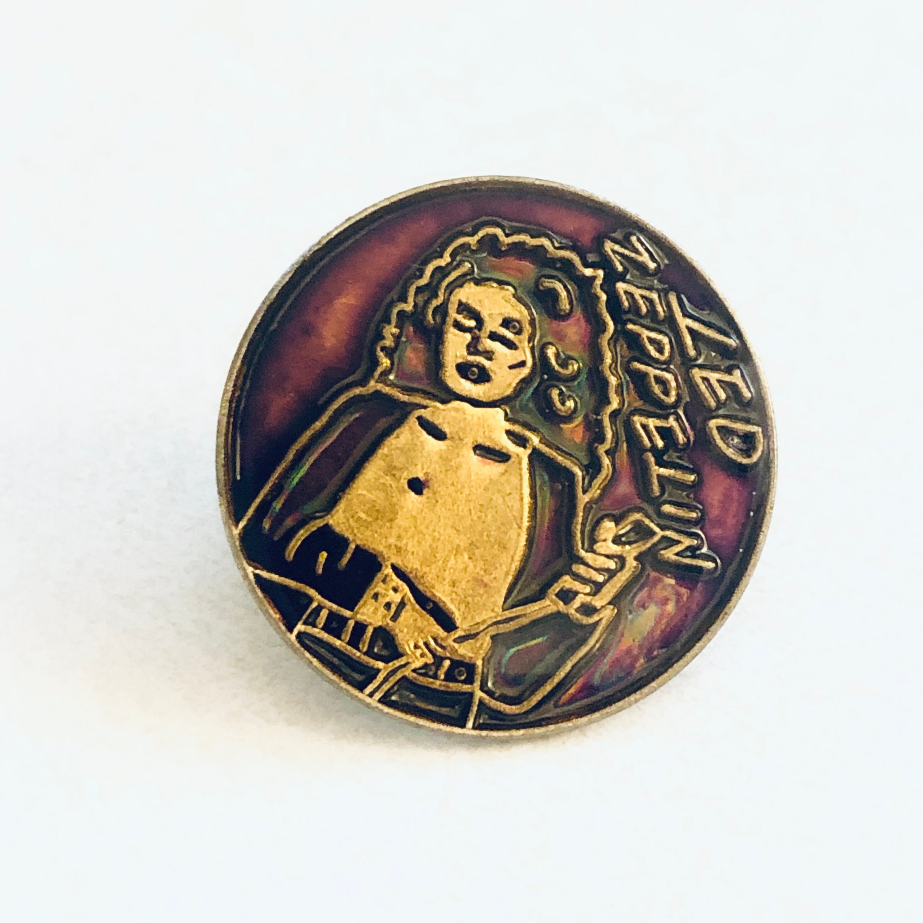 Vintage Rare LED ZEPPELIN Robert Plant Lapel Pin Enamel Pin Etsy