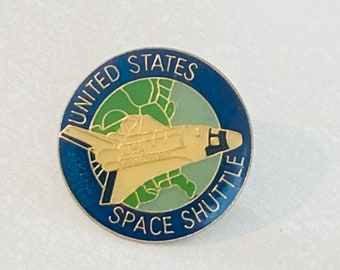 Vintage SPACE SHUTTLE Pin, Enamel Pin, Lapel, Hat Pin, Nasa, Air Force, Shuttle, UFO, 80s, Star Wars, Star Trek, Usa
