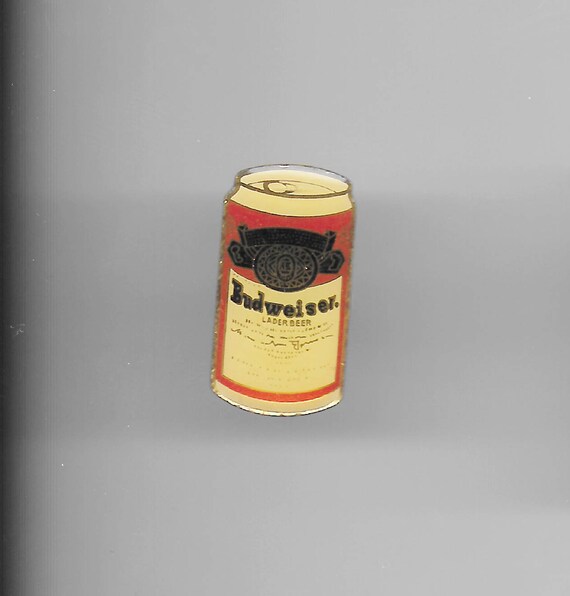 True Vintage Budweiser Beer Can Lapel Pin Enamel Pin Etsy