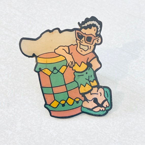 Vintage T&C Hawaii Surf JOE COOL Lapel Pin, Enamel