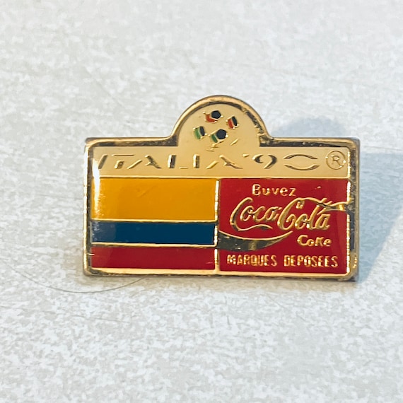 Vintage COCA COLA COLOMBIA Italia 90 World Cup La… - image 1