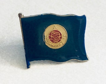 Vintage MINNESOTA State Flag Lapel Pin, Enamel Pin, Pinback, Twin Cities, Minneapolis, St Paul, Twins, Vikings, Timberwolves, Gophers