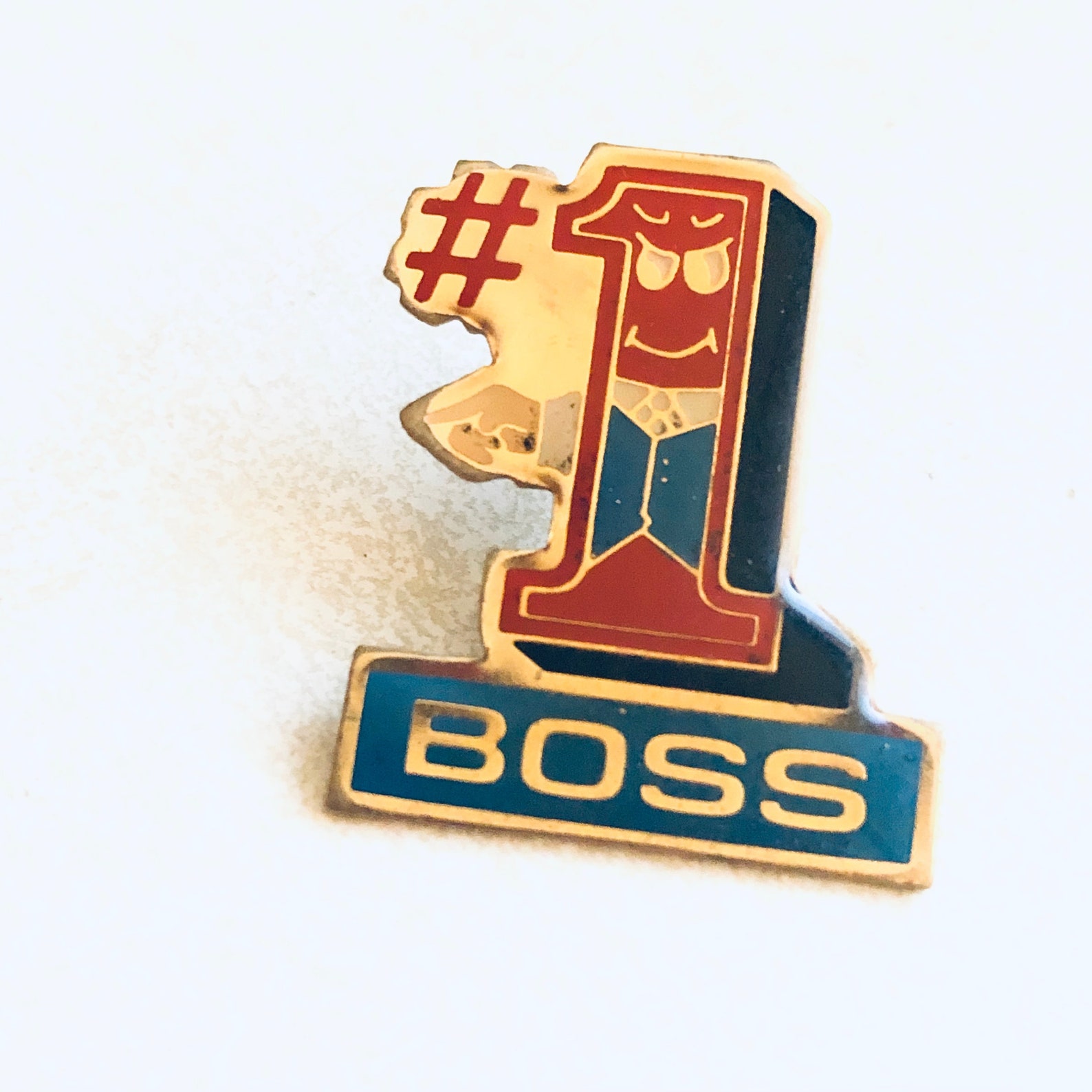 Vintage 1 BOSS Novelty Lapel Pin Enamel Pin Pin Etsy