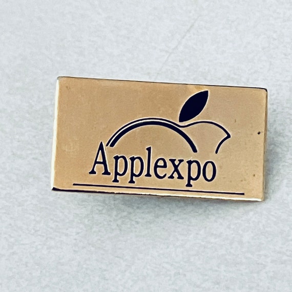 Vintage APPLE COMPUTERS Applexpo Logo Lapel Pin, … - image 1