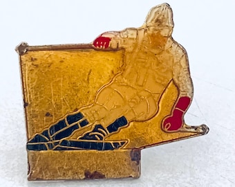 Vintage SKI SKIIER Lapel Pin, Enamel Pin, Pin back, Hat Pin, 90s, Alps, K2, Snowboard, Head, Columbia, Aspen, Sundance, Cool dude