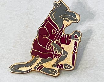 True Vintage SPLINTER Teenage Mutant Ninja Turtle Pin, Enamel Pin, Pinback, Hat Pin, 80s, 90s, Sonic, TMNT, X-Men, Spiderman, RARE