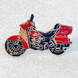 Vintage MOTORCYCLE Lapel Pin, Enamel Pin, Pin back, Hat Pin, Harley Davidson, 70s, Playboy, Biker, Easy Rider, Hog, Chopper