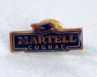 Vintage MARTELL Cognac Logotyp Kavajnål, Emaljnål, Nål, Bartender, Jack Daniels, Johnnie Walker, Courvoisier, J&B, Hennessy