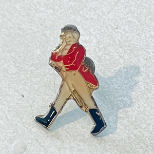 Pin de solapa vintage de whisky escocés JOHNNIE WALKER Striding Man, pin esmaltado, barman, Jack Daniels, Maker's Mark, Jim Beam, raro