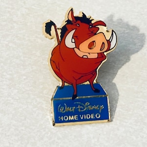 Seltener König der Löwen PUMBAA Anstecknadel, Emaille Pin, Pinback, Hut Pin, Disney Home Video, Timon, Simba, 90s