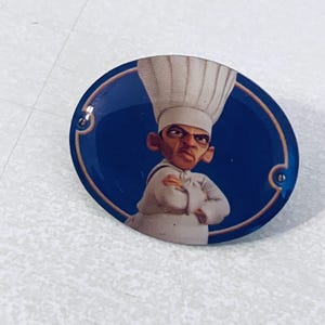 Vintage CHEF SKINNER Ratatouille Lapel Pin, Enamel Pin, Pinback, Hat Pin, Mickey Mouse, Disney, Pixar, Cook