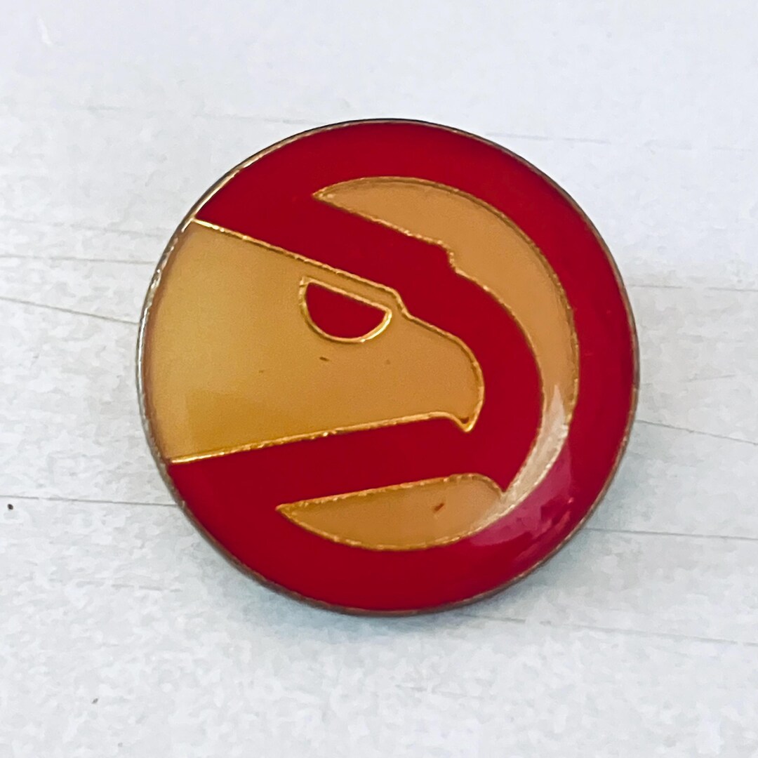 Vintage ATLANTA HAWKS Logo Lapel Pin, Enamel Pin, Pinback, Hat Pin, NBA ...