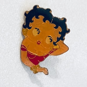 Vintage BETTY BOOP Lapel Pin, Enamel Pin, Pinback, Hat Pin, Valentine, Heart, Love, 80s
