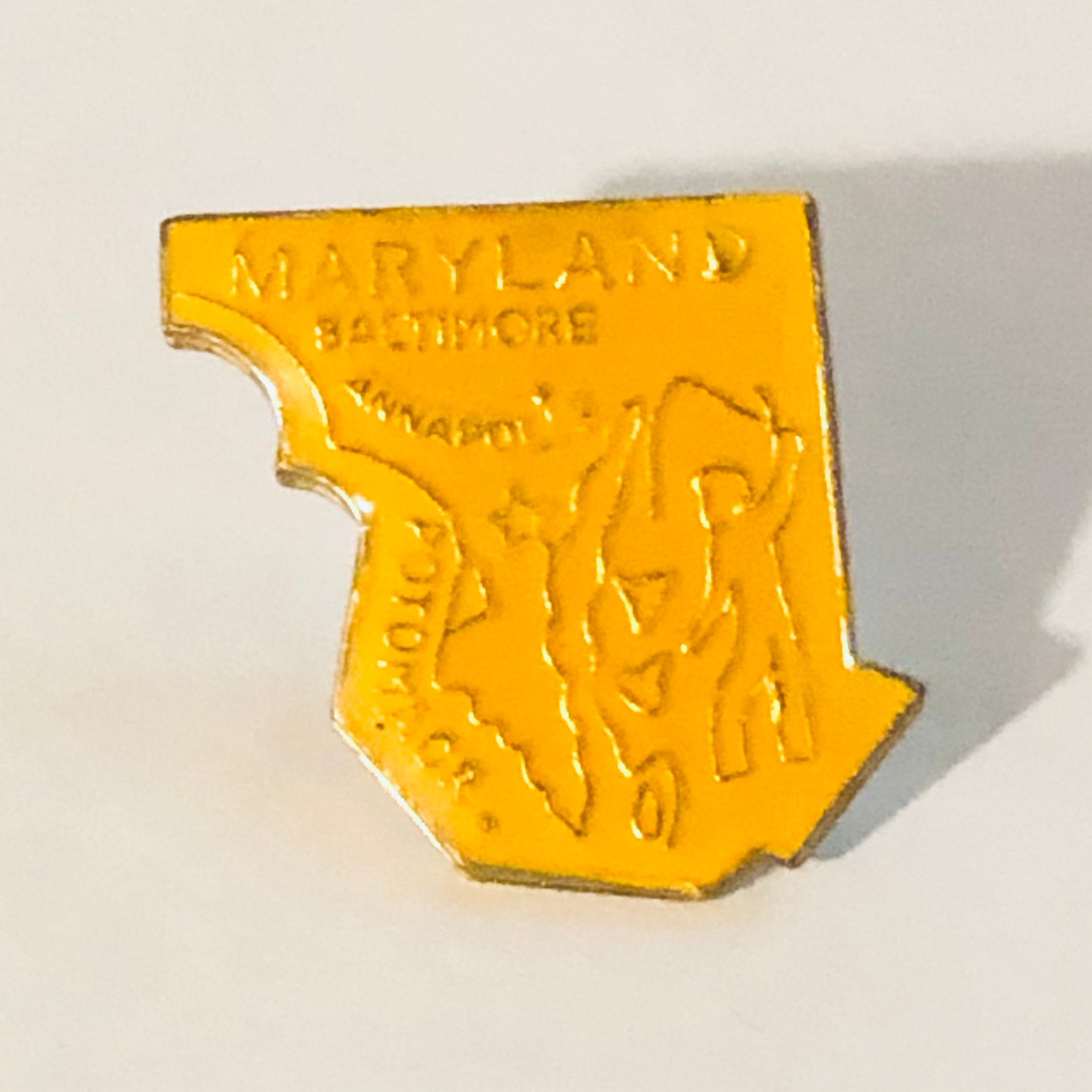 Vintage MARYLAND State Lapel Pin Pin de esmalte Pinback Pin Etsy