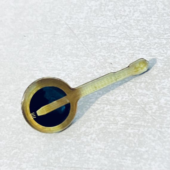 Vintage BANJO Bluegrass Pin, Enamel Pin, Lapel, Hat, … - Gem