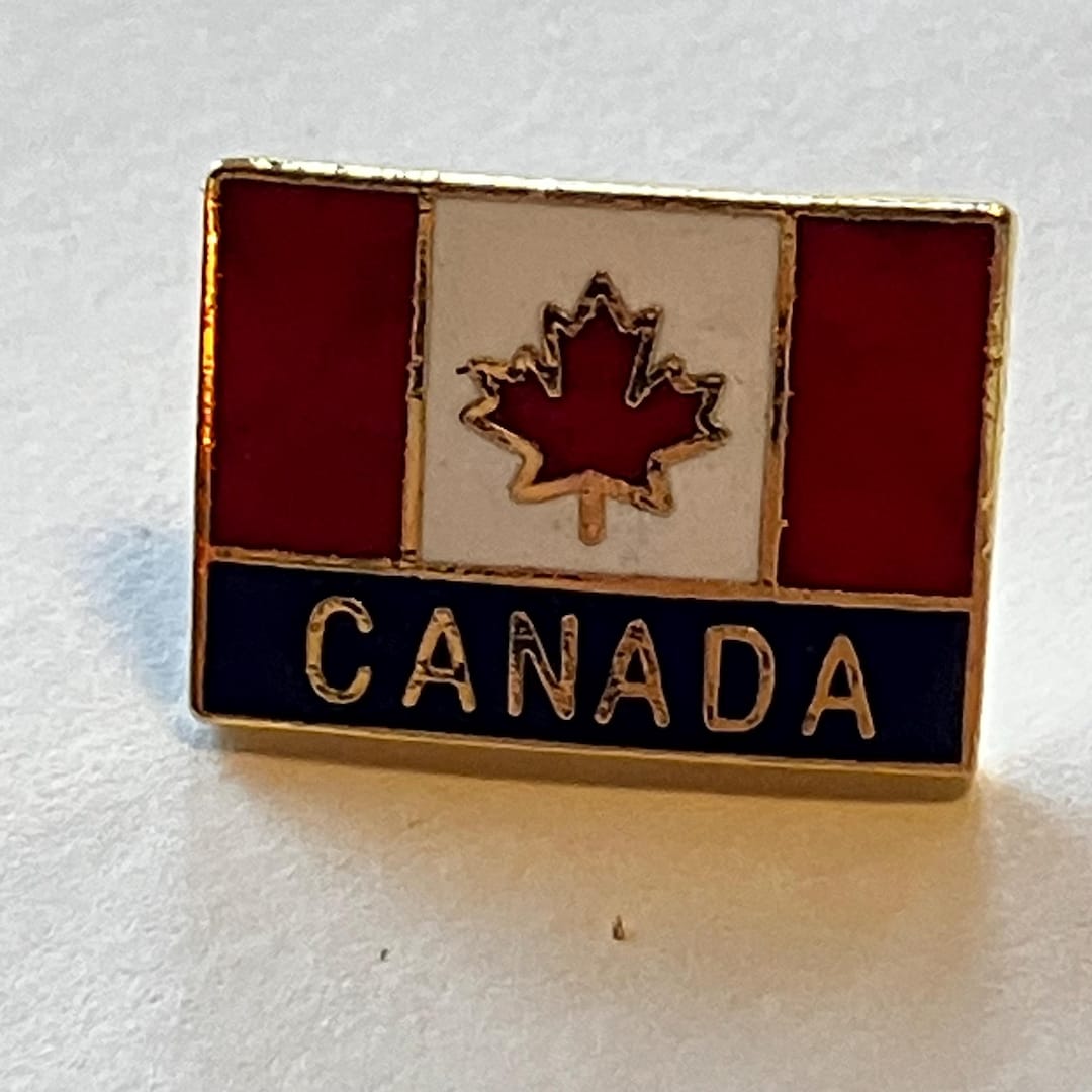 Toronto Pin Vintage CANADA FLAG Lapel Pin, Enamel Pin, Pinback, Hat Pin, Toronto ...