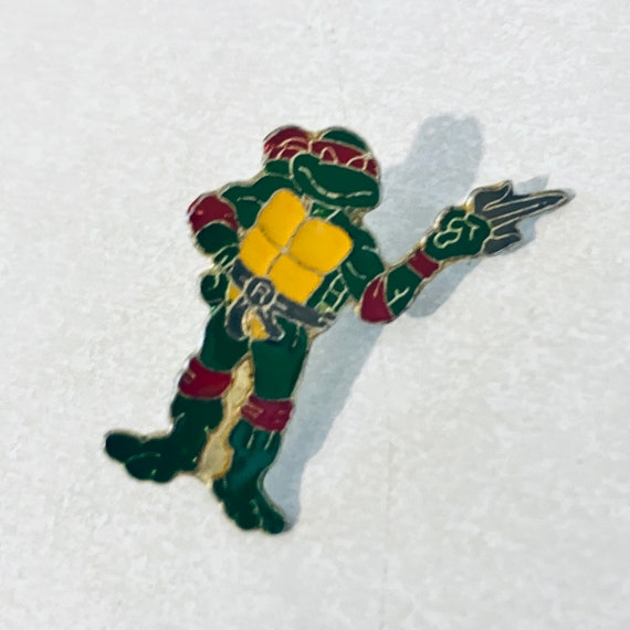 Vintage RAPHAEL Teenage Mutant Ninja Turtle Pin, … - image 1