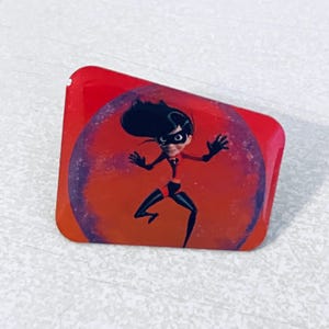 Vintage VIOLET PARR The Incredibles Lapel Pin, Enamel Pin, Pinback, Hat Pin, Mickey Mouse, Disney, Pixar