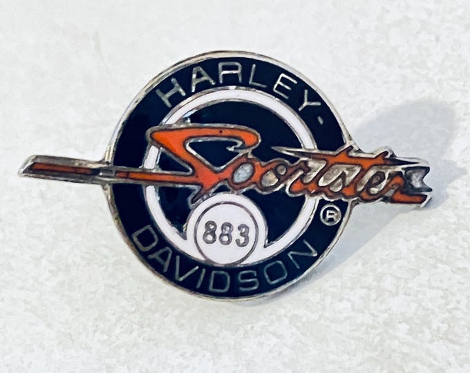 Vintage SPORTSTER Harley Davidson 883 Logo Lapel Pin, Pewter, 70s, 80s ...