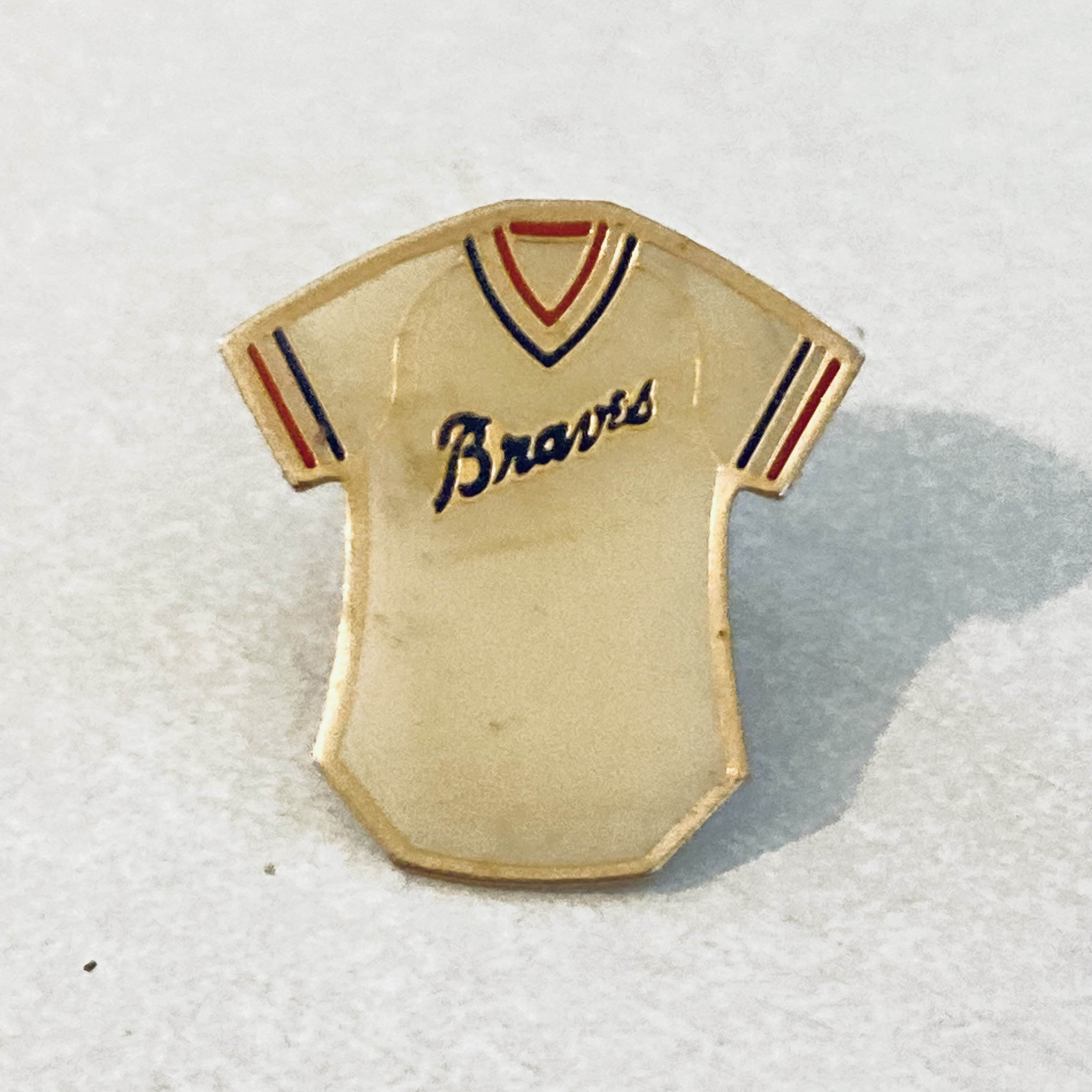 Vintage ATLANTA BRAVES Baseball Jersey Lapel Pin Enamel Pin 